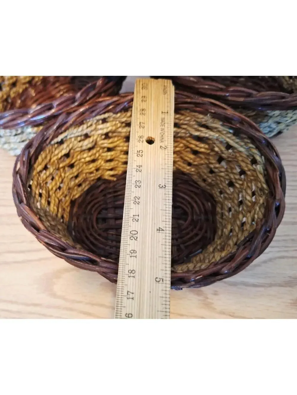 Handwoven Seagrass Baskets 6.5